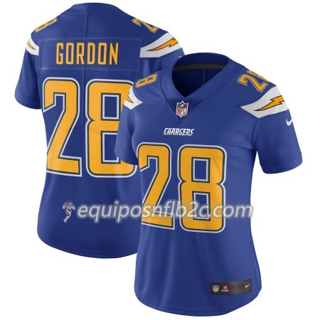 Camiseta Mujer NFL Los Angeles Chargers Melvin Gordon 29 Nike Royal 